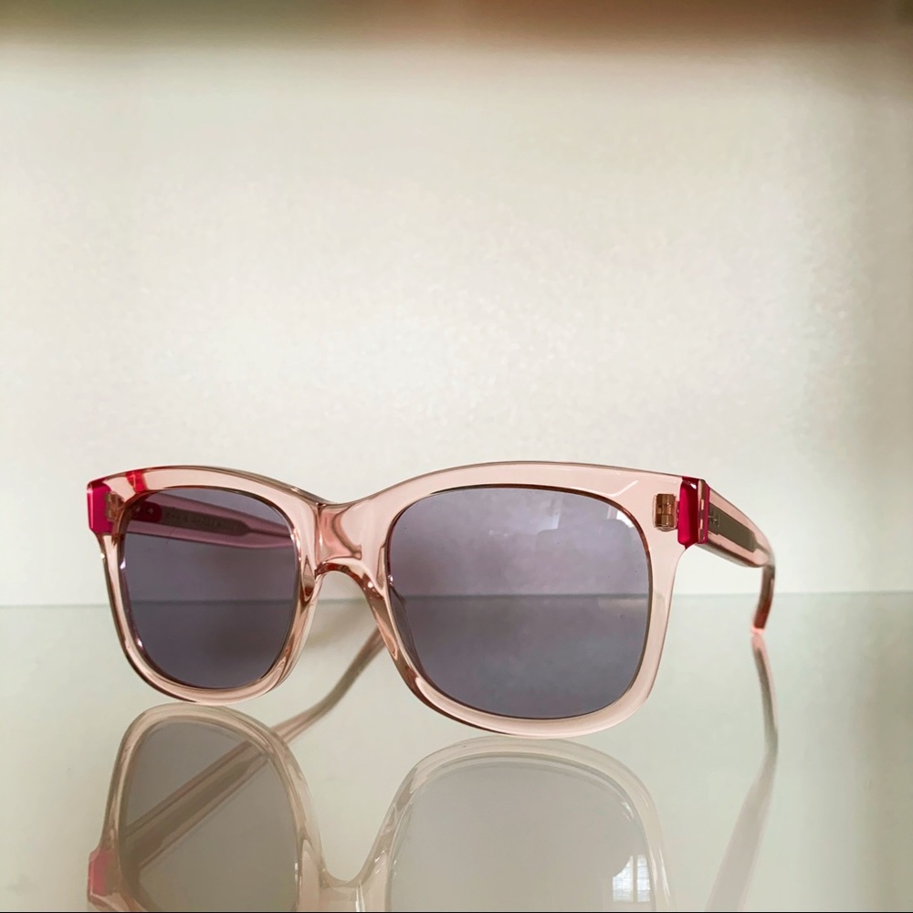NWOT Christopher Kane Clear Pastel Pink Sunglasses